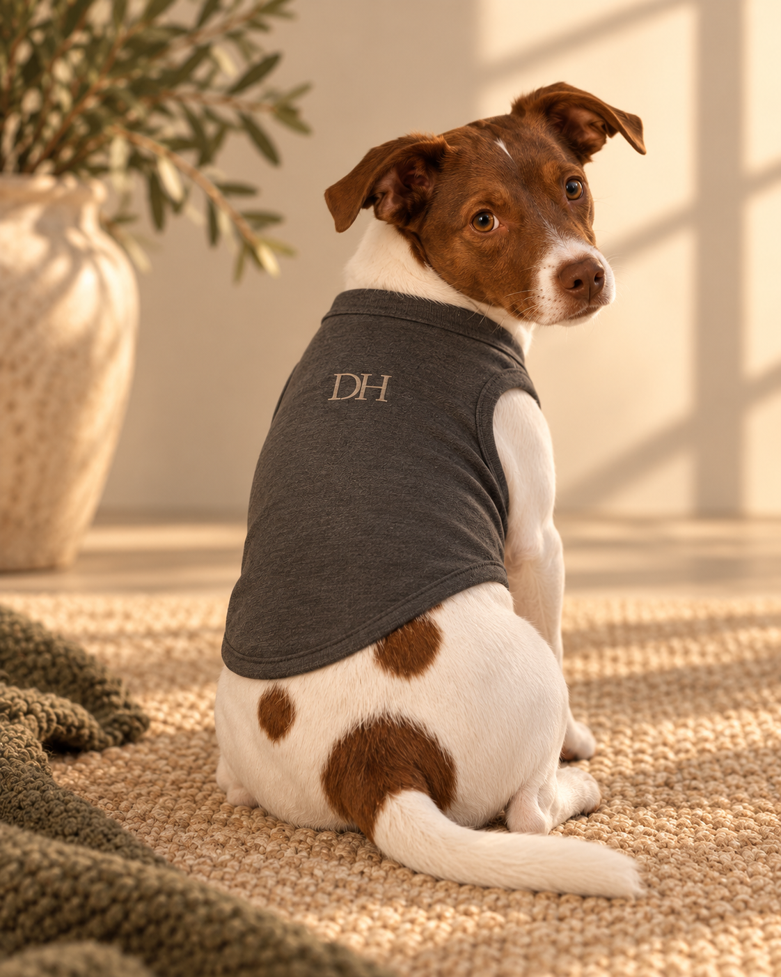 DEVON HALL Pet Tee/Tank on Devon's dog — styling mockup 6